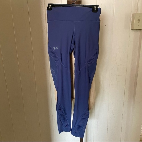 NEW UNDER ARMOUR sz S Vanish Pleated Leggings Mesh - Picture 7 of 12